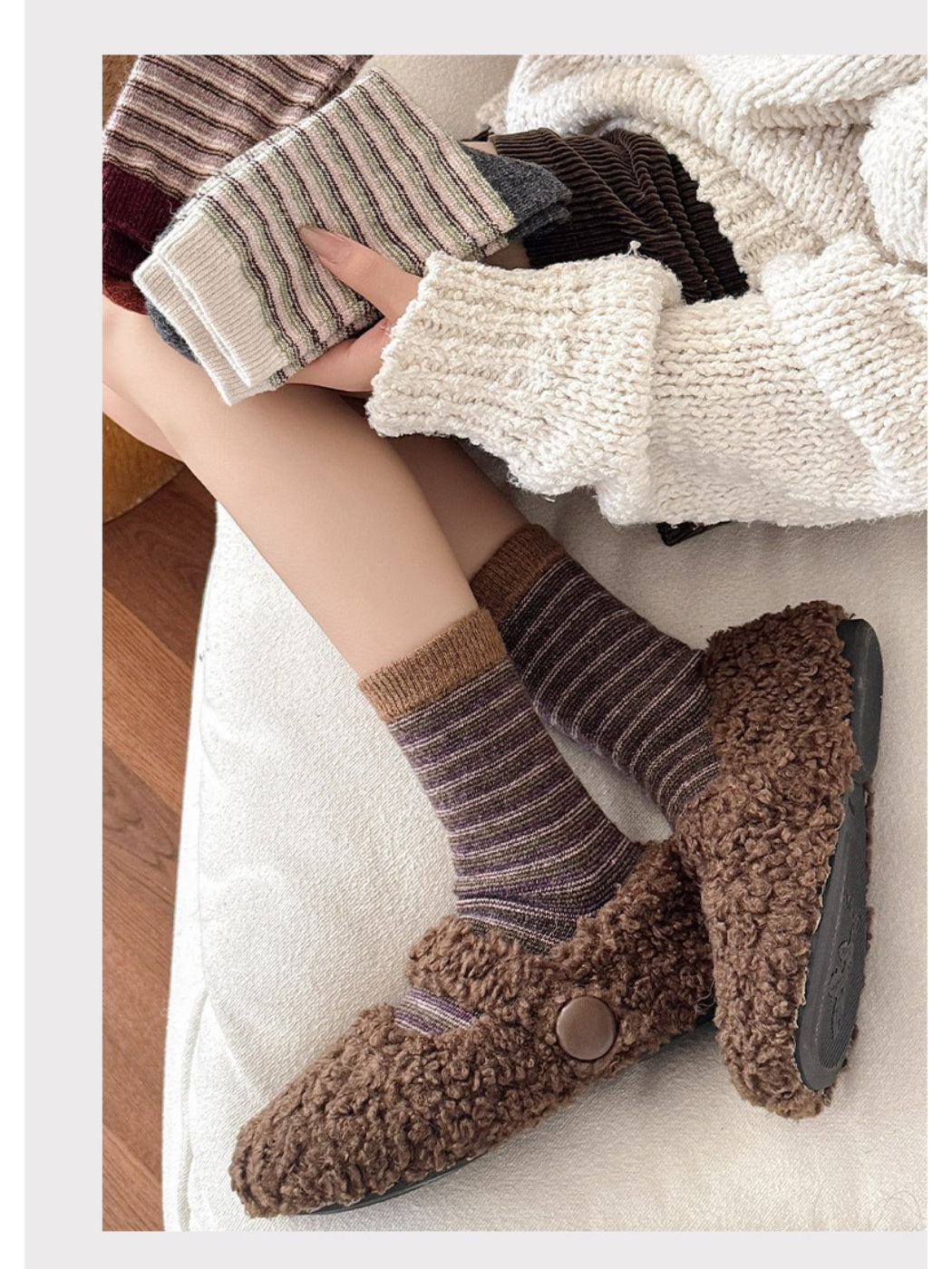 Rufia - Soft Blend Color-Line Crew Socks