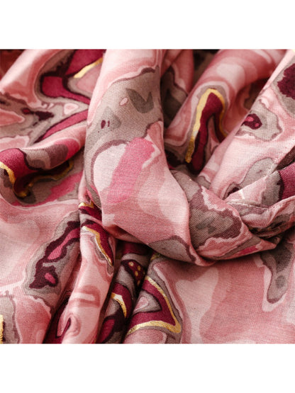 Scarvii - Abstract Marble Print Scarf