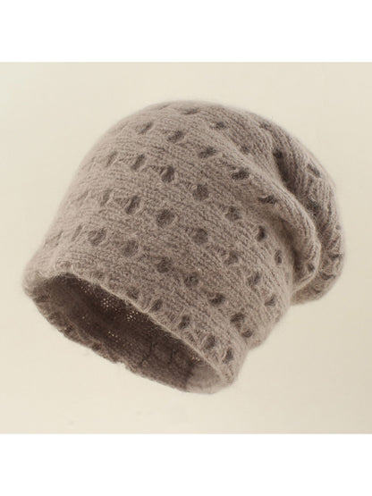 Haila - Solid Color Pull-On Knit Beanie