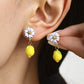 Earwish - Lemon Flower Stud Earrings