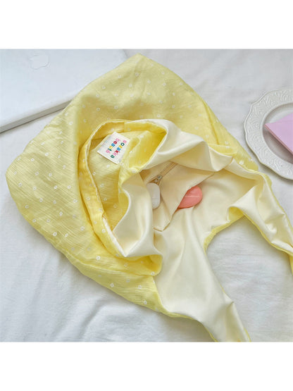 Interior view of Cosbai Summer Bloom tote bag showing spacious compartment and lining