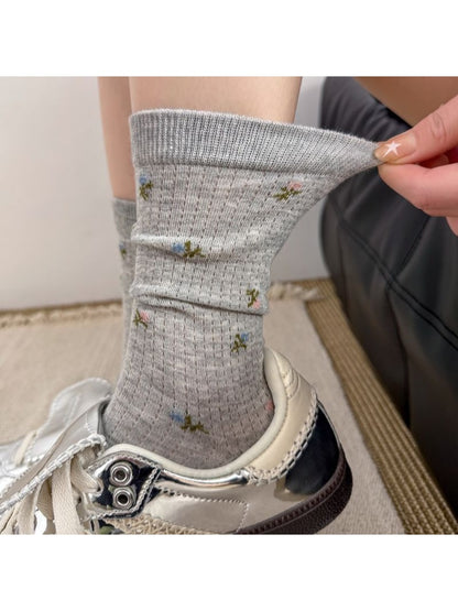 Rufia - Women's Floral Pattern Casual Socks
