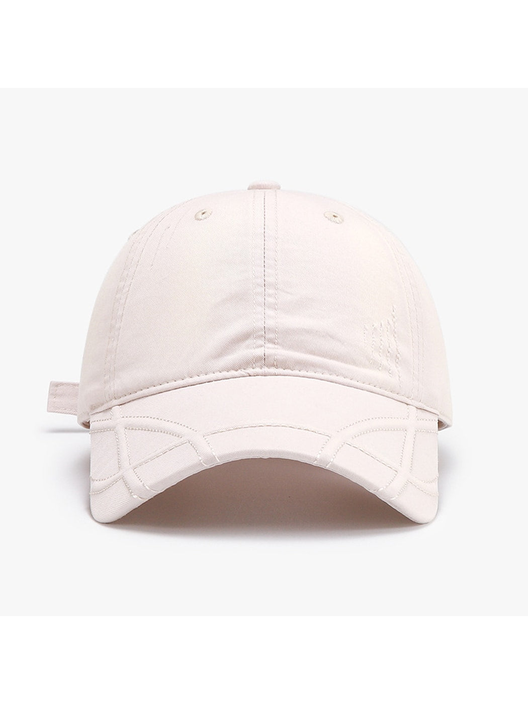 Haila - Round Crown Solid Color Baseball Cap