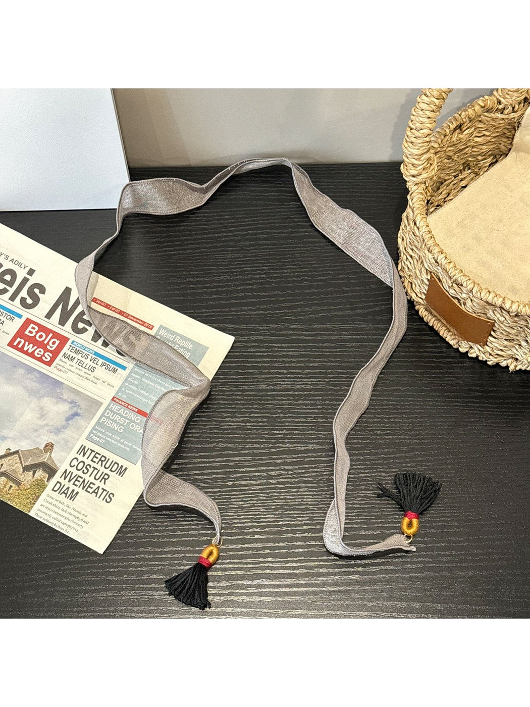 Scarvii - Tassel Skinny Neck Styling Scarf