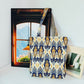 Cosbai - Atlas Print knit Shoulder Bag - Spacious & Vintage