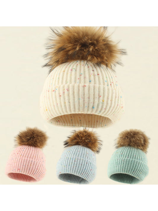 Haila - Simple Round Top Outdoor Knit Beanie
