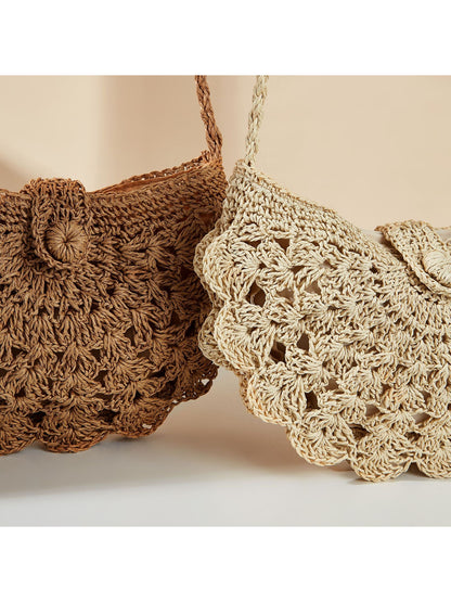 Cosbai - Boho Shell Shape Crossbody Bag - image 5