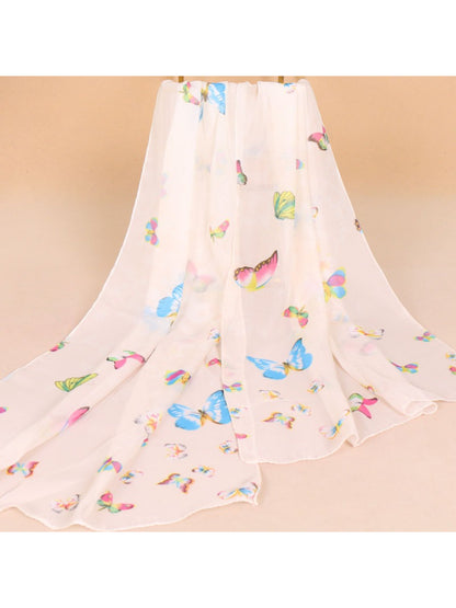 Scarvii - Spring Summer Butterfly Print Scarf