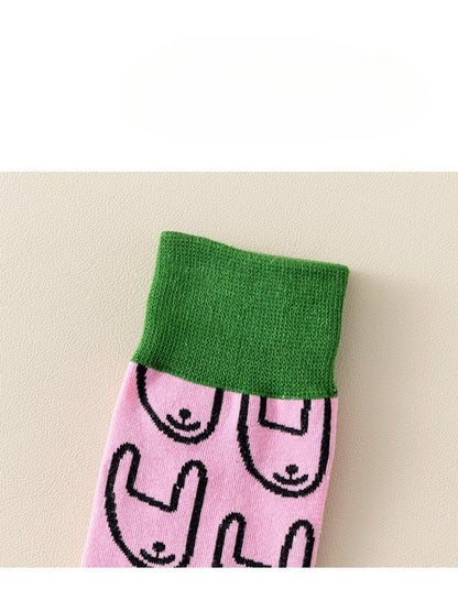 Rufia - Quirky Cartoon Crew Socks