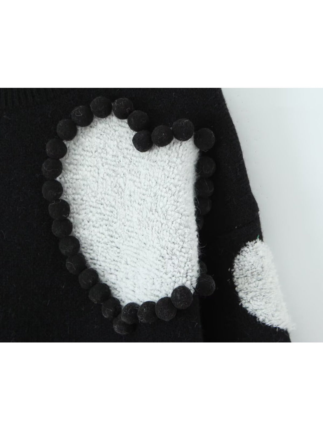 Crosa Women S Fall 3D Heart Knit Sweater showing heart motif and knit texture