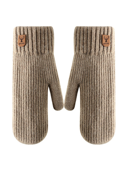 Gloving - Double-Layer Knitted Mittens