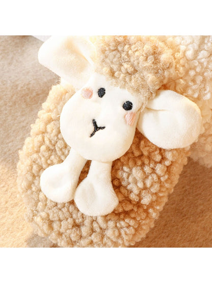 Gloving - Cartoon Lamb Slip-On Plush Winter Mittens