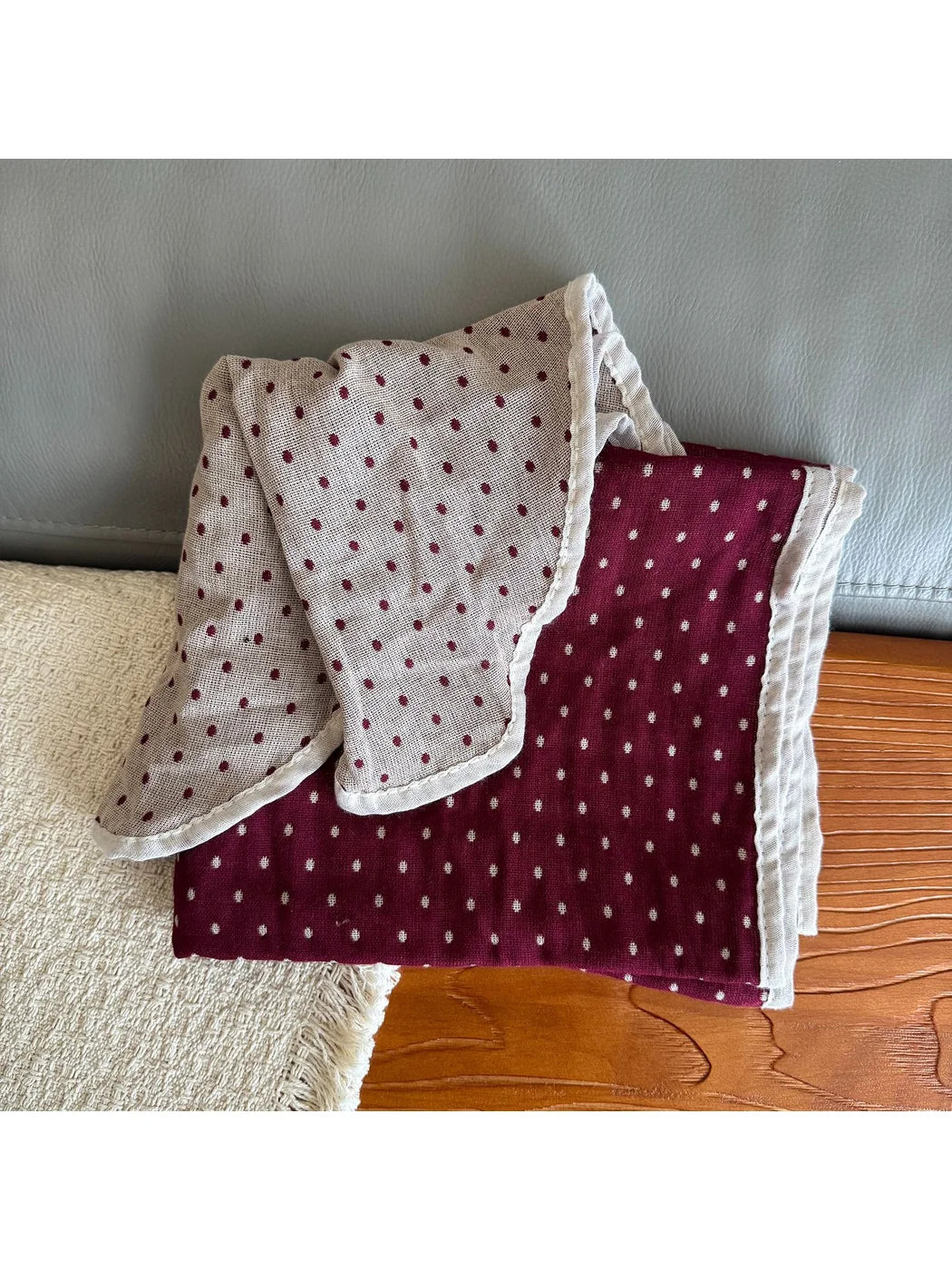 Scarvii - Polka Dot Printed Long Scarf