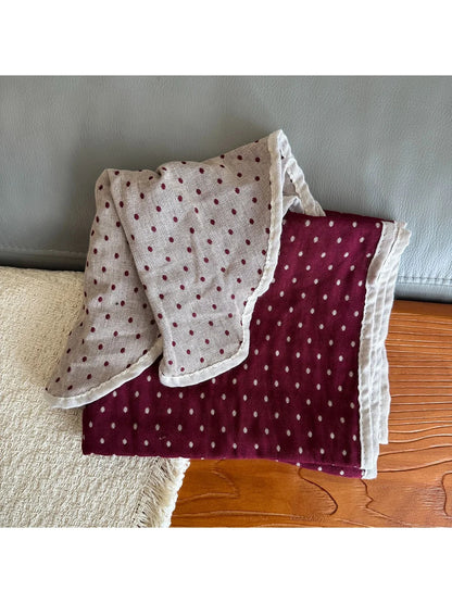 Scarvii - Polka Dot Printed Long Scarf