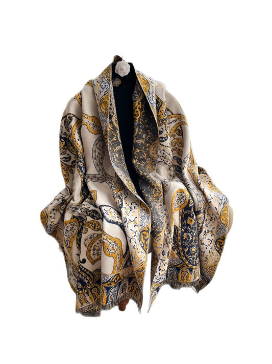 Scarvii – Bohemian Paisley Winter Scarf & Shawl