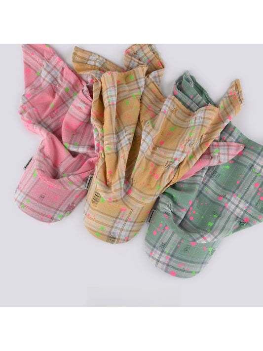Haila Graffiti Style Plaid Pattern Headscarf Cap product image