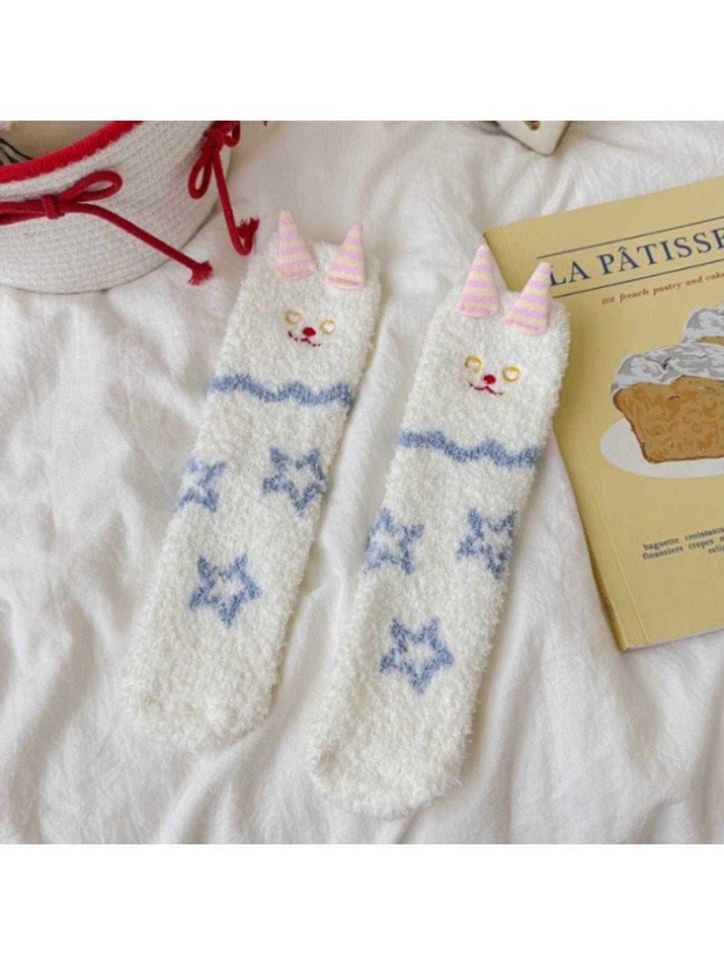 Rufia - Cartoon Star Monster Pattern Crew Socks