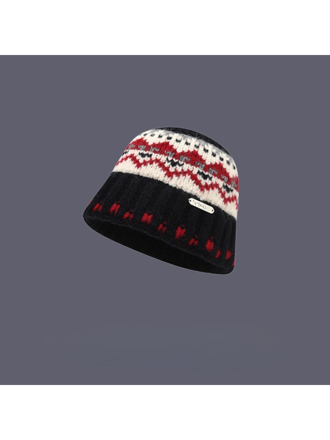 Haila - Fair Isle Knit Cozy Bucket Hat