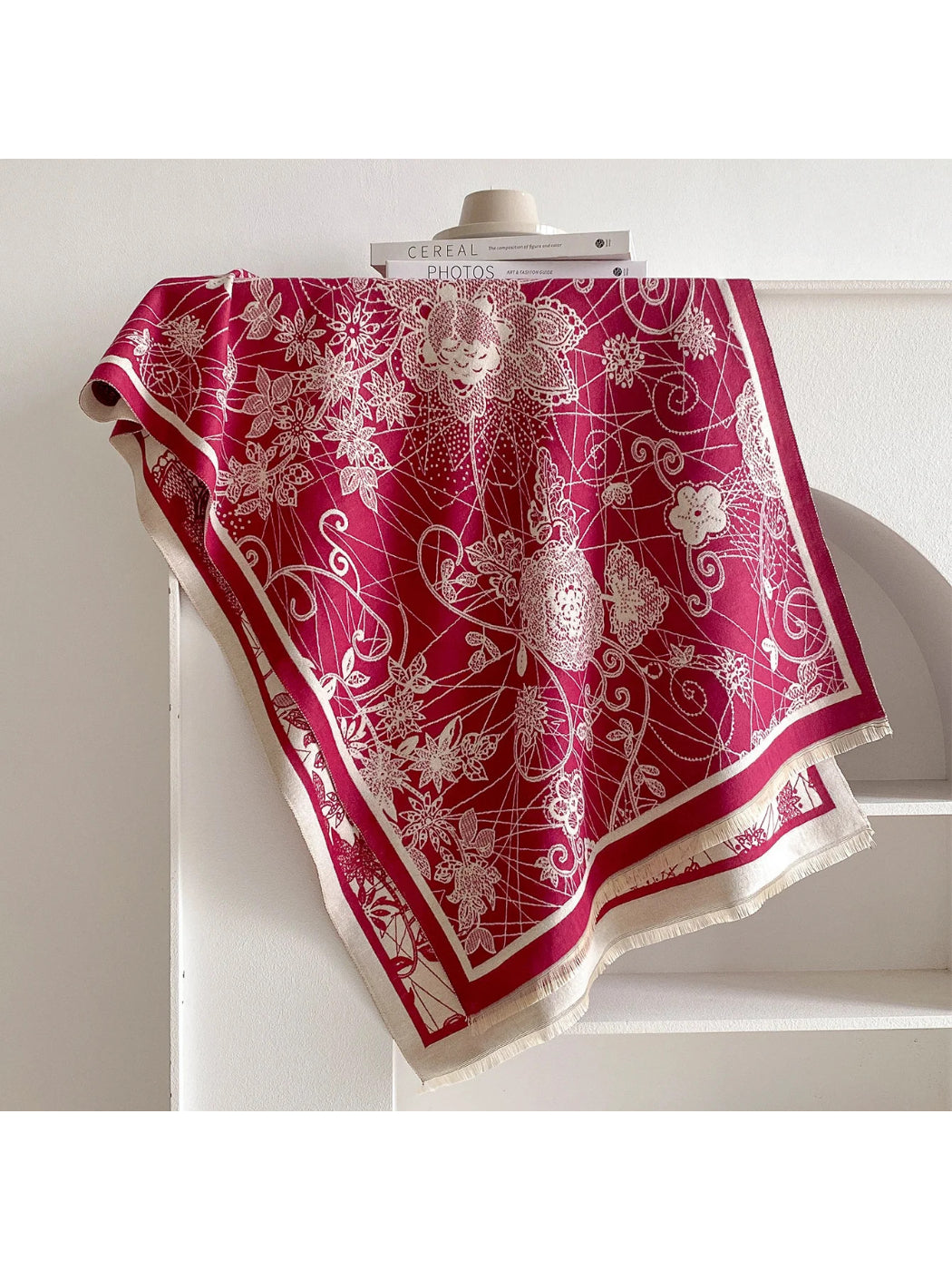 Scarvii - Floral Vine Print Scarf