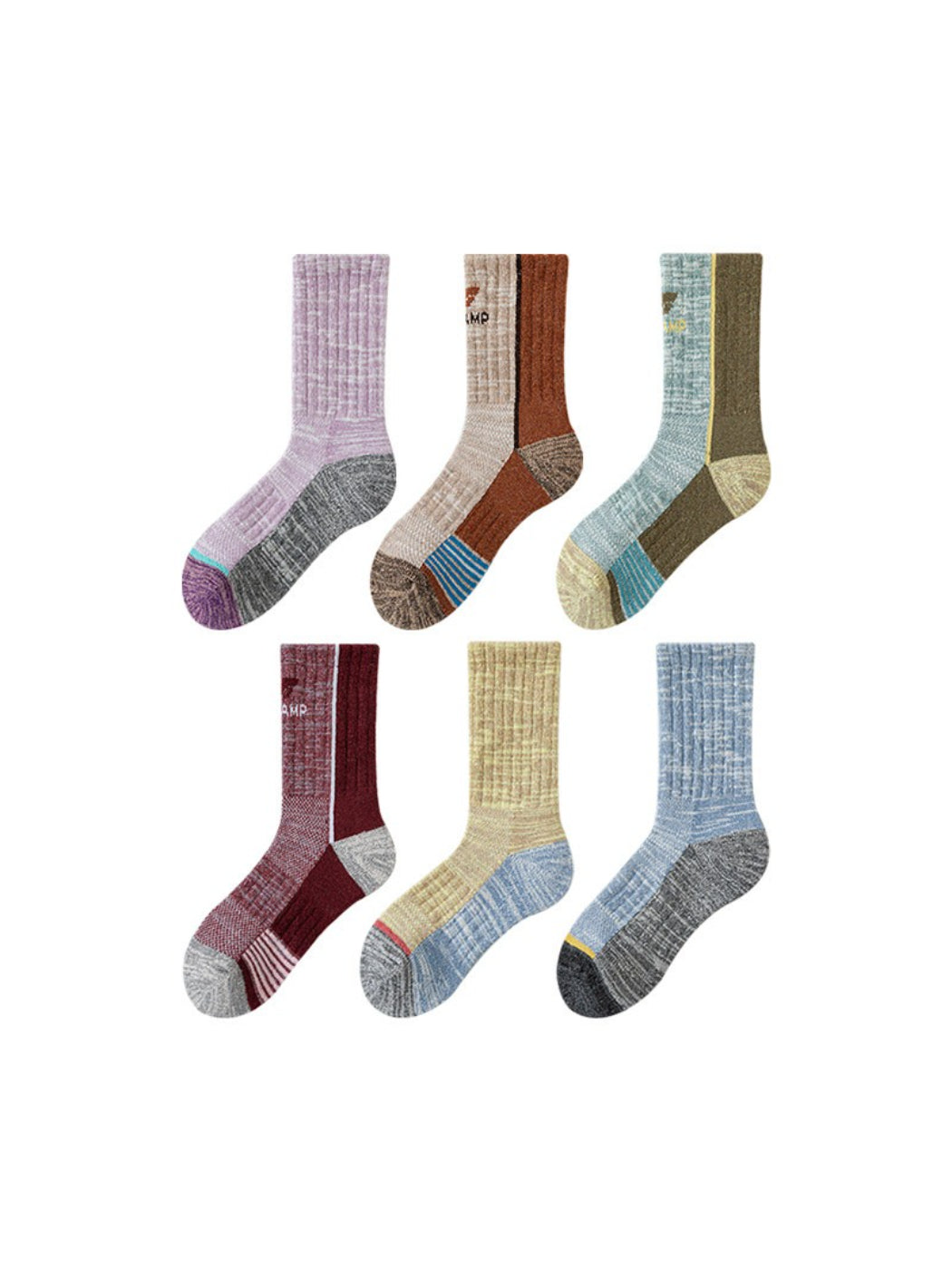 Rufia - Mixed Knit Crew Socks