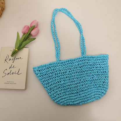 Single-Shoulder Straw Bag