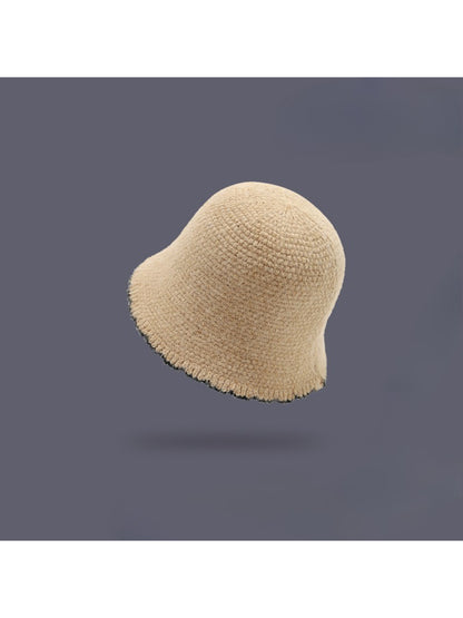 Haila - Contrast Edge Knit Bucket Hat