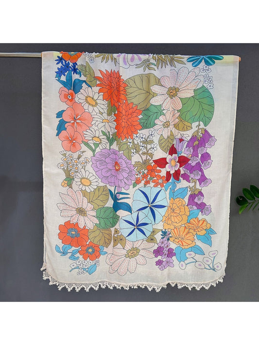 Scarvii - Garden Style Floral Summer Wrap Scarf