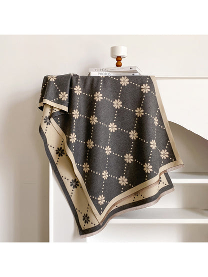 Scarvii – Polka Dot Floral Scarf & Wrap