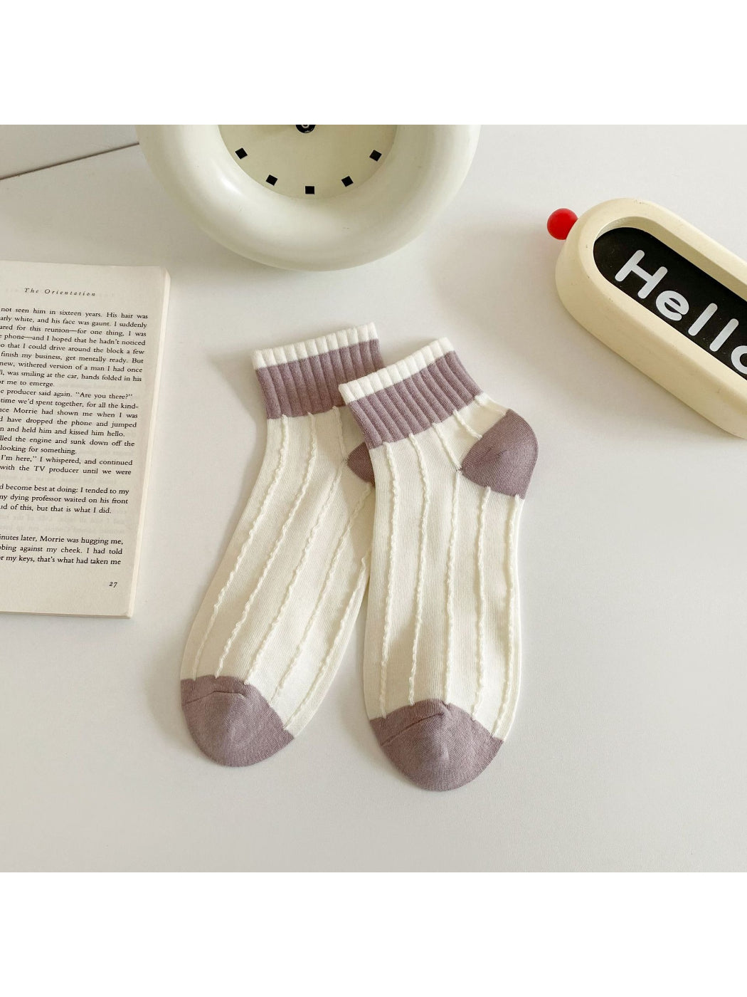 Rufia - Soft Contrast Knit Crew Socks product image 7