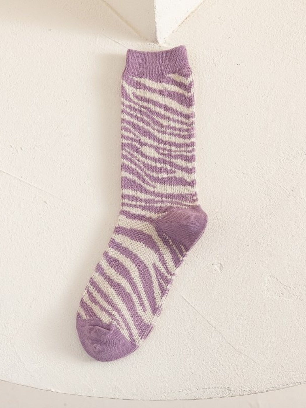 Rufia - Vintage Purple Mid-Calf Winter Socks for Girls