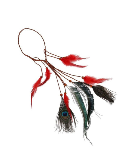 Hairish - Boho Accent Feather String Hair Headpiece
