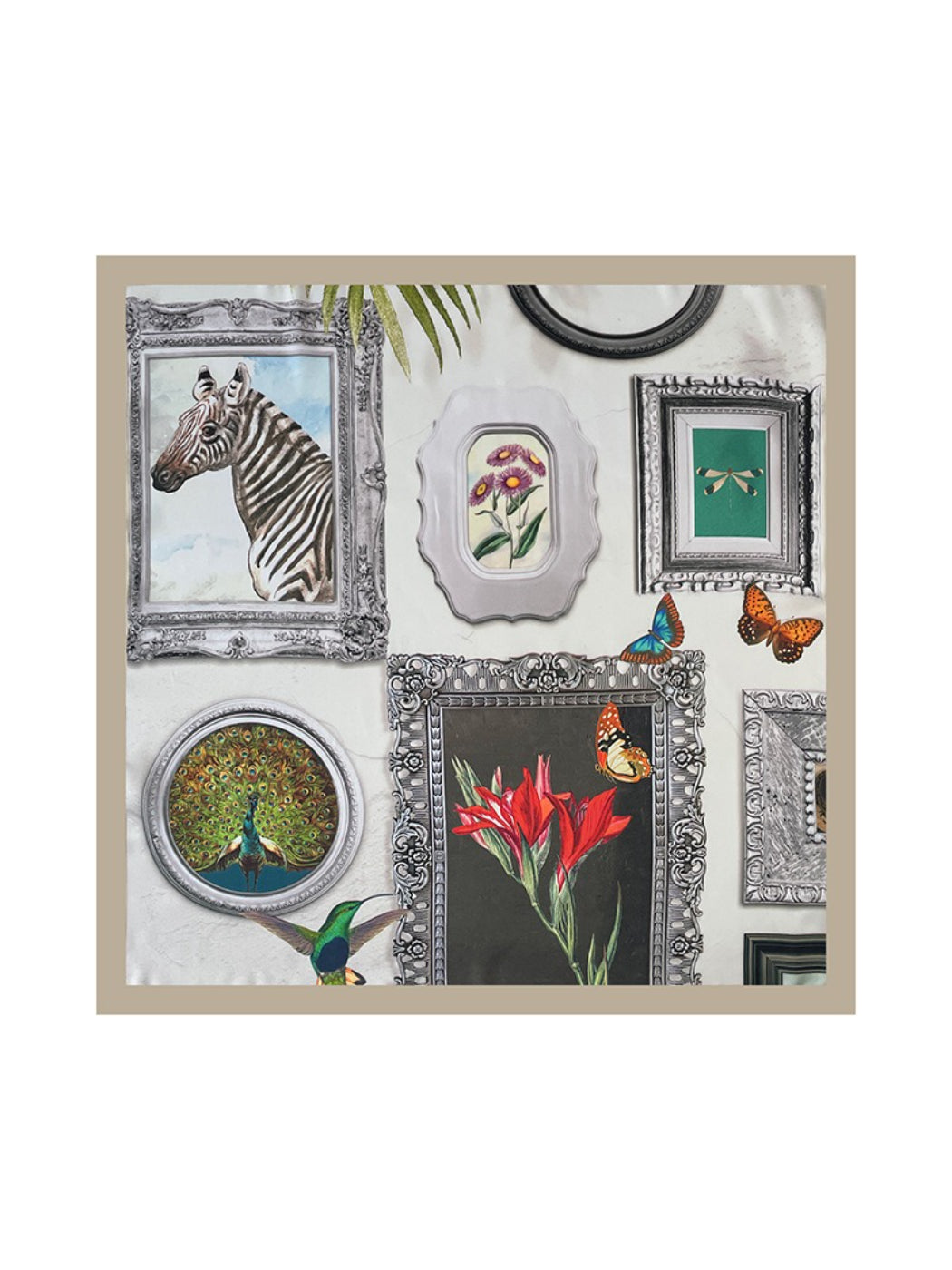 Scarvii - Framed Botanical Print Scarf