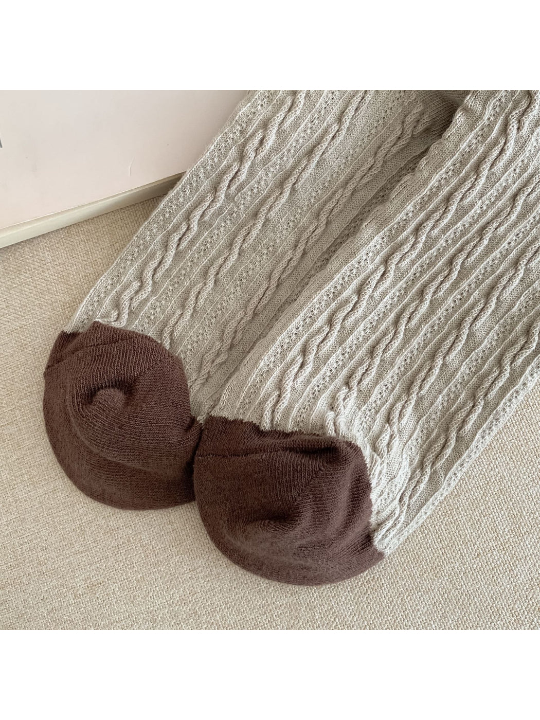 Rufia - Color Block Textured Crew Socks