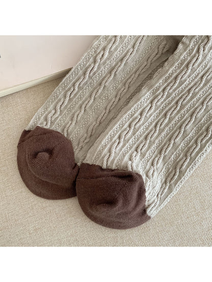 Rufia - Color Block Textured Crew Socks