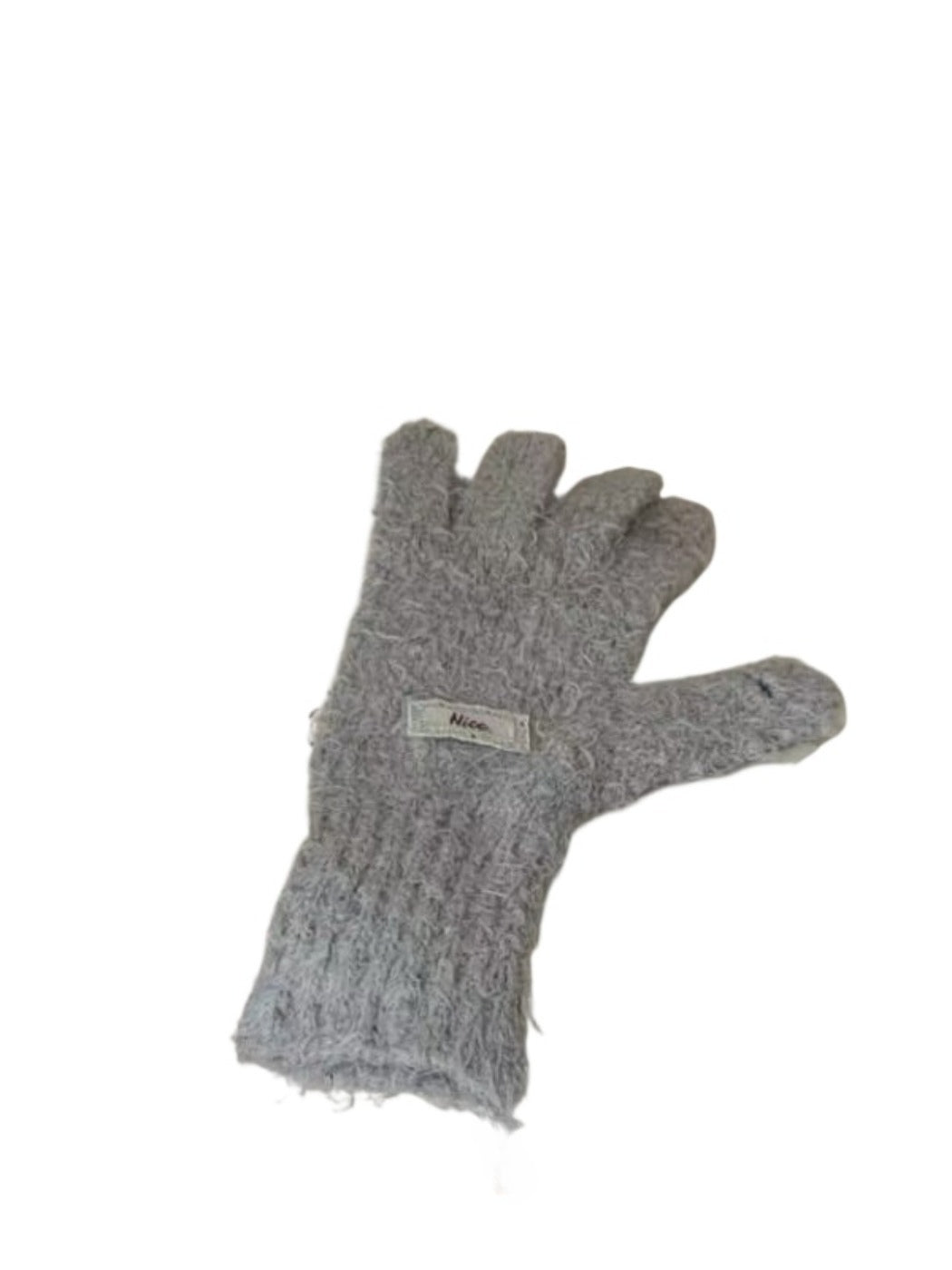 Gloving - Simple Solid-Color Full-Cover Knitted Gloves