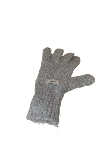 Gloving - Simple Solid-Color Full-Cover Knitted Gloves