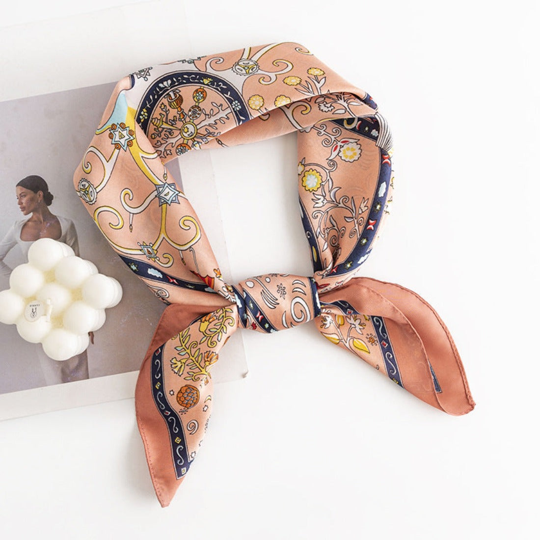 Scarvii - Vintage Pattern Square Scarf