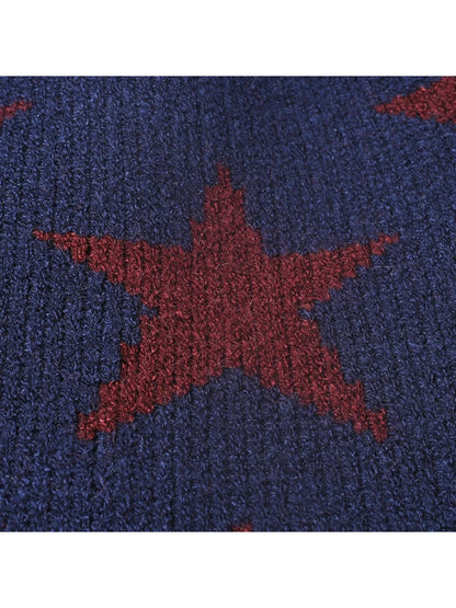 Haila - Star Jacquard Fleece-Lined Knit Beanie