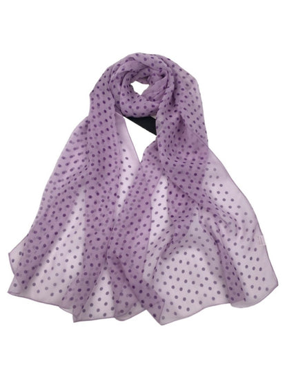 Scarvii - Vintage Polka Dot Lightweight Scarf - Fashion & Soft