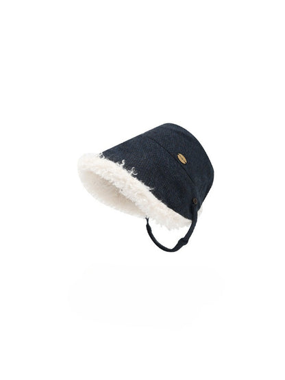 Haila - Winter Faux Fur Trim Bucket Hat