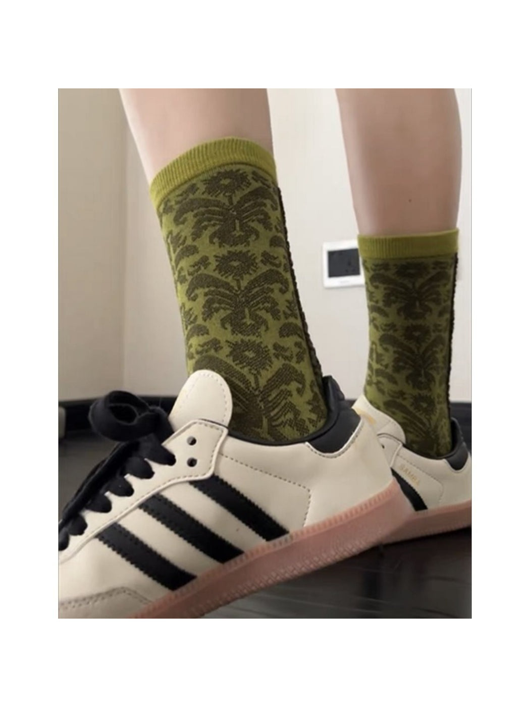 Rufia - Vintage Bloom Knit Crew Socks