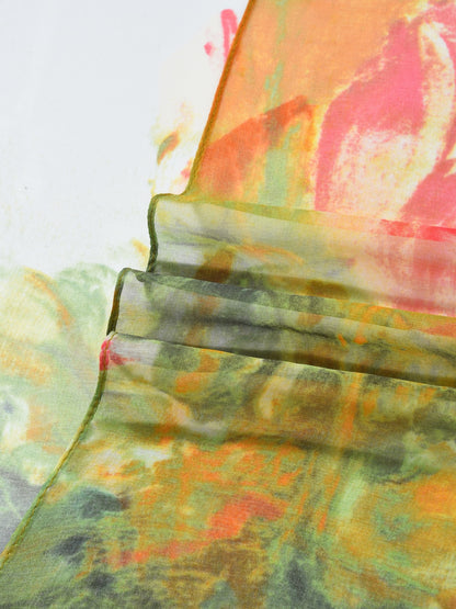 Scarvii - Spring Summer Watercolor Floral Scarf
