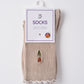 Rufia - Solid-Color Floral Tulip Socks - Sweet & Classic