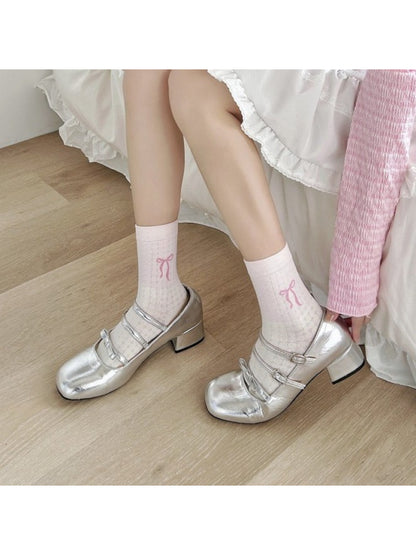 Rufia - Pastel Polka Dot Crew Socks