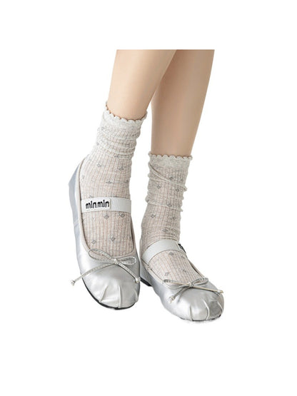 Rufia - Mixed Texture Knit Crew Socks product image 2