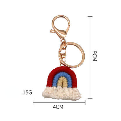 Koco Crochet Rainbow Keychain for gift accessory