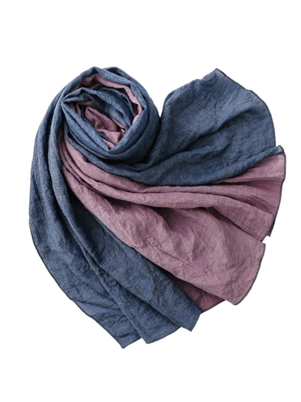Scarvii - Contrast Panel Soft Drape Everyday Scarf