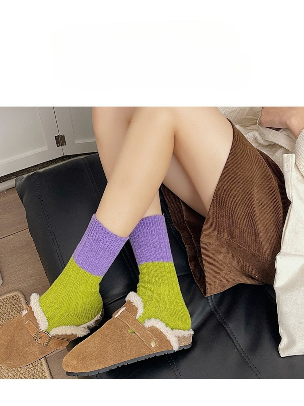 Rufia - Bold Colorblock Crew Socks