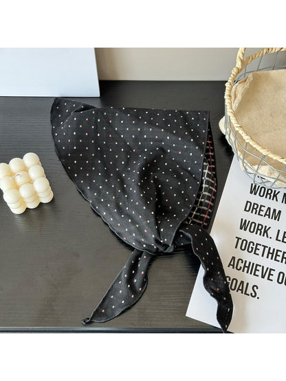 Scarvii - Soft Draped Dotted Triangle Bandana