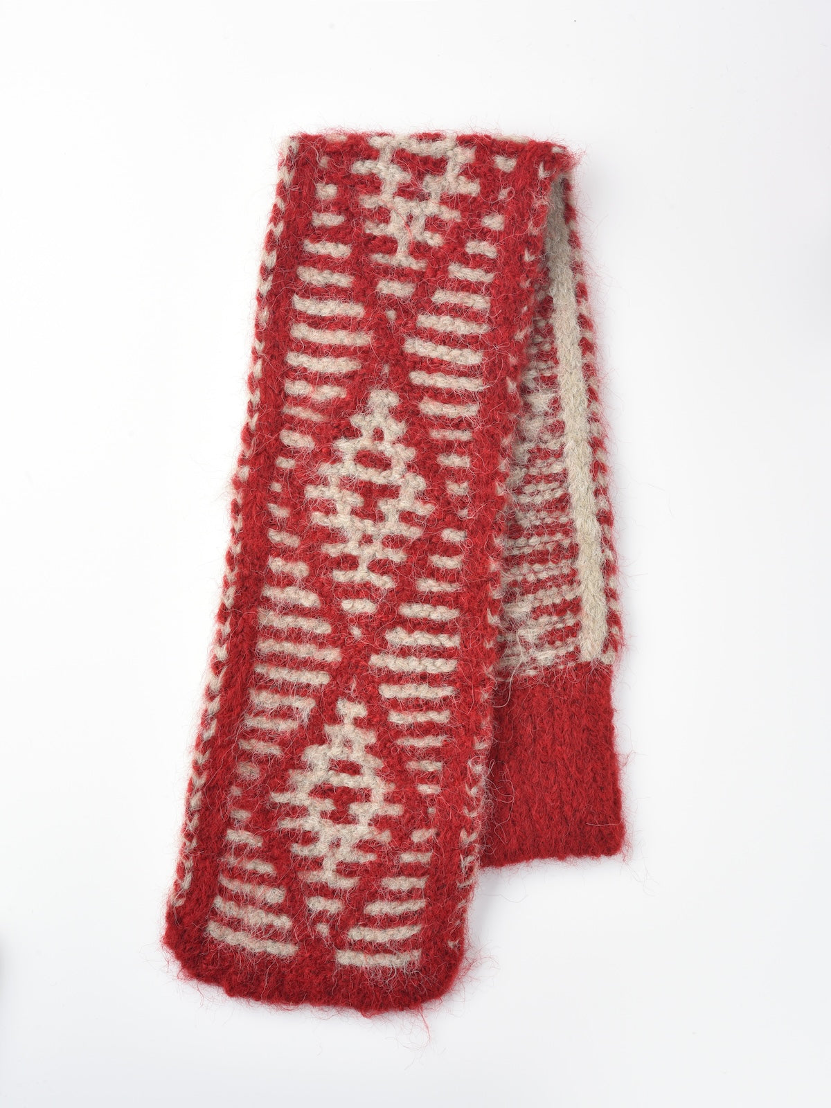 Scarvii - Two-Tone Knitted Scarf with Slip-Through Design